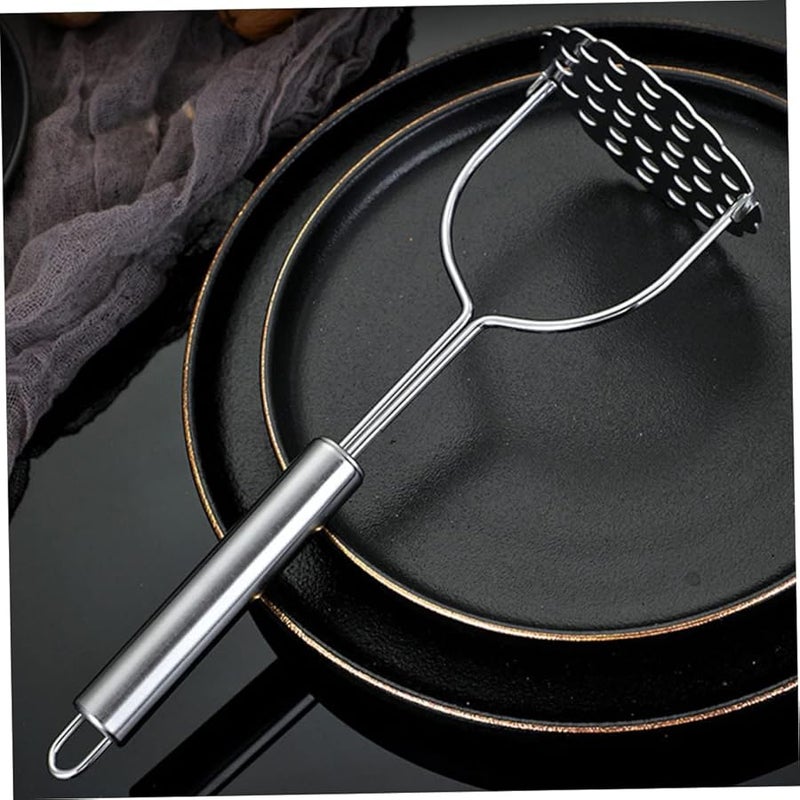 Stainless Steel Potato Masher Manual Kitchen Tool For Vegetables Fruits Ergonomic Handle - Image 4
